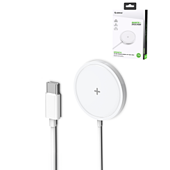 Esoulk Magnetic Wireless Charger (15W) (WHITE) (Only Ground Shipping)