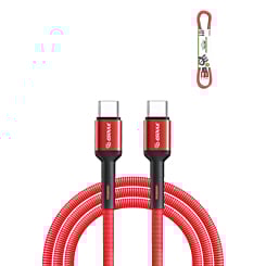 Esoulk USB C-C Fast Charging Cable (RED) (10ft) (30W) (Only Ground Shipping)