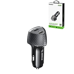 Esoulk Dual USB C+C Car Charger (BLACK) (40W) (Only Ground Shipping)