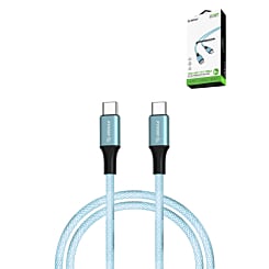Esoulk USB C-C Charging & Data Sync Cable (BLUE) (100W) (6ft) (Only Ground Shipping)
