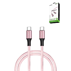 Esoulk USB C-C Charging & Data Sync Cable (PINK) (100W) (6ft) (Only Ground Shipping)