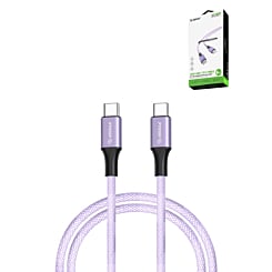 Esoulk USB C-C Charging & Data Sync Cable (PURPLE) (100W) (6ft) (Only Ground Shipping)