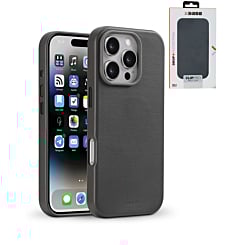 xBase by PowerPeak Leather Magsafe Case for iPhone 16 Pro Max - BLACK (Only Ground Shipping)