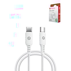 PowerPeak ECONOMY USB C-C Cable (WHITE) (6ft) (60W) (Only Ground Shipping)