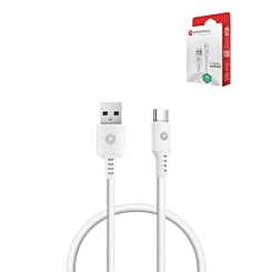 PowerPeak ECONOMY USB A-C Cable (WHITE) (3ft) (60W) (Only Ground Shipping)