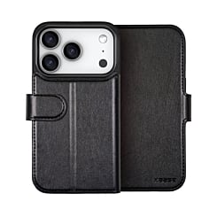 xBase by PowerPeak Folio Exec Wallet Case w/ MagSafe for iPhone 17 Pro Max - BLACK (Only Ground Shipping)