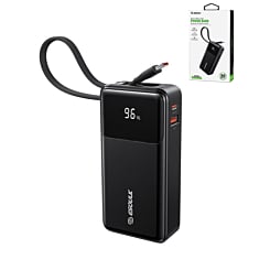 Esoulk Bulit-In USB-C Cable Powerbank (10000mAh / 30W) (BLACK) (Only Ground Shipping)