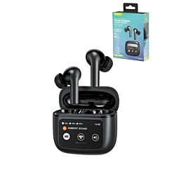 Esoulk Touch Screen ANC & ENC Wireless Earbuds (BLACK) (Only Ground Shipping)