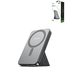 Esoulk Built-In Cable Magnetic Power Bank (5000mAh / 18W) (BLACK) (Only Ground Shipping)