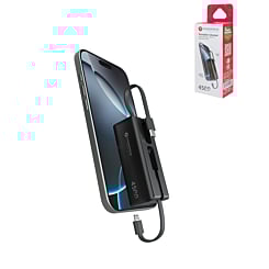 PowerPeak USB C-L Cable Key Chain Loop On Portable Power Bank (4500 mAh) (Only Ground Shipping)
