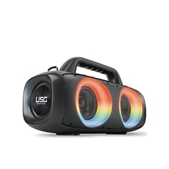 USG by PowerPeak - SoundStorm2 - BOOM Wireless Party Box Speaker w/ Lights - BLACK (Only Ground Shipping)