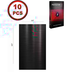 ProtectionPro - Blank Brushed Black Metallic (Small) (Pack of 10)