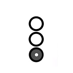 Back Camera Lens with Adhesive (Premium) for Galaxy A16 5G / A 16 4G (A165) (3 Piece Set)