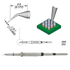 JBC C115-124 Conical Bent Cartridge  0.1 (Not Returnable)