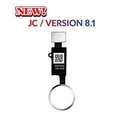 Purchase the silver Home Button solution flex cable version 8.1 JC for iPhone 8 Plus, 8, SE 2020 and 2022, 7 Plus, and 7.