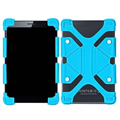 Universal 8"-8.9" Adjustable Shockproof Silicone Case -LIGHT BLUE (Only Ground Shipping)