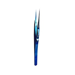 LuoWei Ultra Lightweight High Precision Titanium Alloy Tweezers Non-Slip - Straight (BLUE)