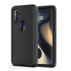 Moto G Pure / G Power 2022 / G Play 2023) Heavy Duty Case - BLACK (Only Ground Shipping)