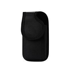 Vertical Rugged Pouch (5")  In Black Velcro Closure With Cardboard - BLACK (Only Ground Shipping)