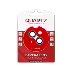 Stock up on the Quartz HD Tempered Diamonds Metal Ring for iPhone 13 and 13 Mini Back Camera in Blue.

