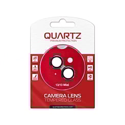 Purchase the Quartz HD Tempered Glass with Metal Ring for iPhone 13 and 13 Mini Back Camera in Black.

