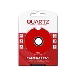 QUARTZ HD Tempered Glass with Metal Ring for iPhone Air Back Camera (GRAY)