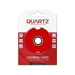 QUARTZ HD Tempered Glass with Metal Ring for iPhone Air Back Camera (BLACK & SILVER)
