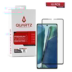QUARTZ Clear Tempered Glass for Galaxy Note 20 (Pack of 10)