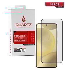 QUARTZ Clear Tempered Glass for Galaxy S24 FE (Pack of 10)