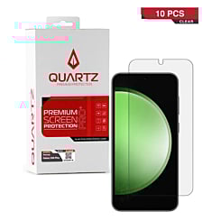 Purchase the QUARTZ Clear Tempered Glass for Galaxy S24 Plus and S25 Plus, pack of 10.
