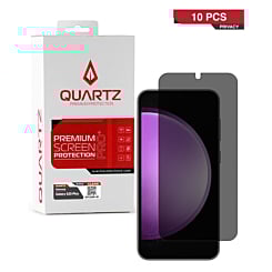 QUARTZ Privacy Tempered Glass for Galaxy S23 Plus (Pack of 10)