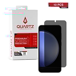 QUARTZ Privacy Tempered Glass for Galaxy S24 / S25 (Pack of 10)