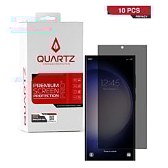 QUARTZ Privacy Tempered Glass for Galaxy S24 Ultra (Pack of 10)