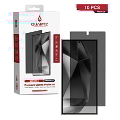 QUARTZ Privacy Tempered Glass for Galaxy S25 Ultra (Pack of 10)