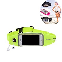 Romix RH16 (4.7") Outdoor Touch Screen Sport Running Waterproof Purse Waist Bag Belt (GREEN) (Only Ground Shipping)