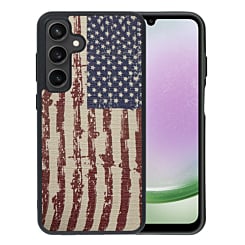 Galaxy S24FE Wireless Charging Double Injection Leather Case - USA FLAG (Only Ground Shipping)