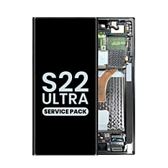OLED Assembly with Frame for Galaxy S22 Ultra S908 (GRAPHITE) (Service Pack)