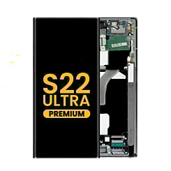 OLED Assembly with Frame for Galaxy S22 Ultra (S908) (GRAPHITE) (Premium)