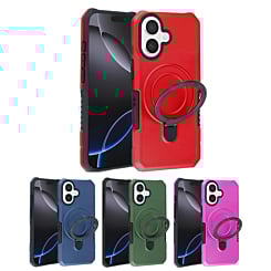 Hard PC Shockproof Case w /Ring Holder for iPhone 17 (Only Ground Shipping)
