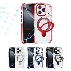 Transparent Case w/ Wireless Charging Kickstand for iPhone 17 Pro Max (Only Ground Shipping)