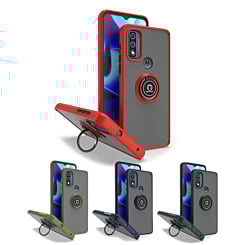 Moto G Pure- G Power 2022-G Play (2022 / 2023) Hard PC Rear / Soft TPU Colorful Border Case with I-r