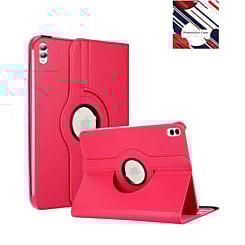 360 Degree Rotating Swivel Stand Case - HOT PINK for Galaxy Tab S10 Ultra / S9 Ultra / S8 Ultra (14.6") (Only Ground Shipping)