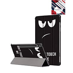 Old Style Notebook Design Case - Don't Touch for Galaxy Tab S10 Ultra / S9 Ultra / S8 Ultra (14.6") (Only Ground Shipping)