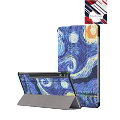 Old Style Notebook Design Case - Starry Night for Galaxy Tab S10 Ultra / S9 Ultra / S8 Ultra (14.6") (Only Ground Shipping)