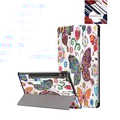 Old Style Notebook Design Case - BUTTERFLY for Galaxy Tab S10 Ultra / S9 Ultra / S8 Ultra (14.6") (Only Ground Shipping)