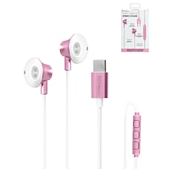 Type-C Earbud with Metal Trim - ROSE (Only Ground Shipping)