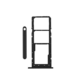 Dual Sim Card Tray for Galaxy A02S (A025 / 2020) / A03 (A035 / 2021) (BLACK)