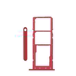 Dual Sim Card Tray for Galaxy A02S (A025 / 2020) / A03 (A035 / 2021) (RED)