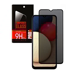 Privacy Tempered Glass for Galaxy A02s (A025) (2.5D / 1 Piece)
