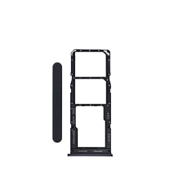 Dual Sim Card Tray for Galaxy A12 (A125 / 2020) (BLACK)